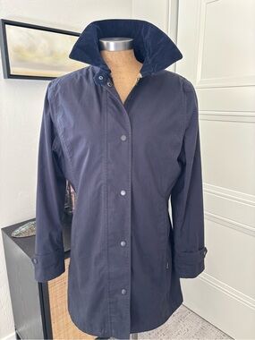 Barbour Navy Blue Trench Coat